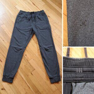 Lululemon Pants Mens M INTENT JOGGER Heathered Black 30" x 27" M5569S Drawstring